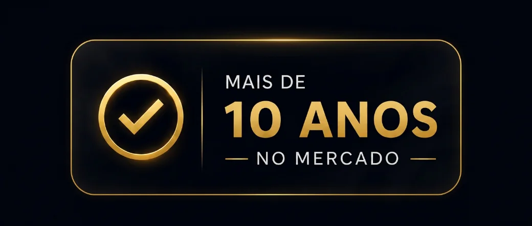 Mais de 10 anos no mercado
